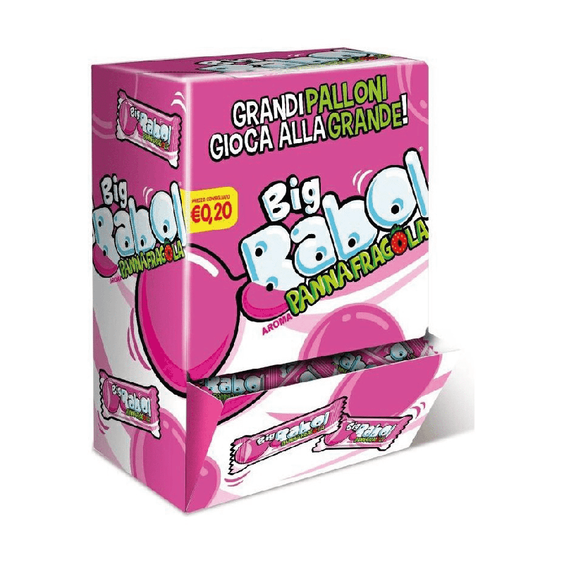 Big Babol Panna Fragola - Bubblegum Iconico 200pz