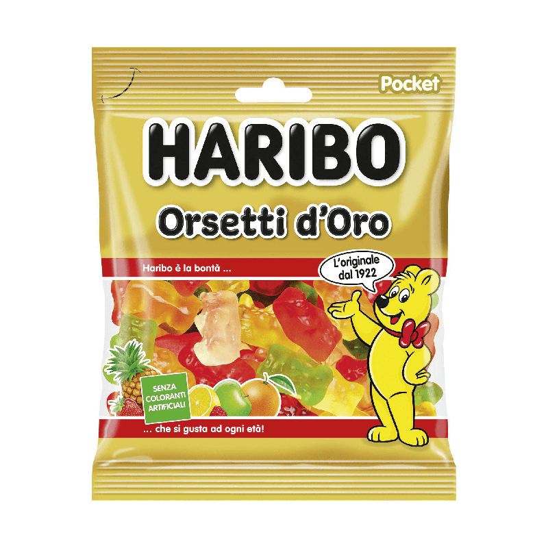 Haribo Orsetti D'Oro 80g x 30 - Gusti Frutta