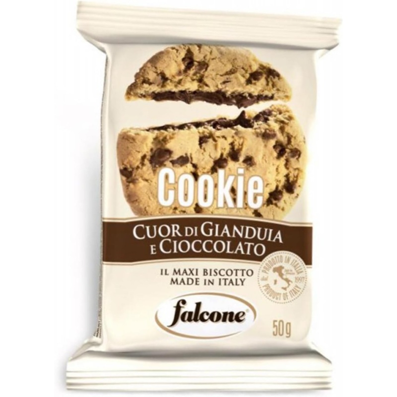 Falcone Cookies Cuor di Gianduia e Cioccolato g.50 x 13 | Acquista online